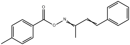 4-phenyl-3-buten-2-one O-(4-methylbenzoyl)oxime 구조식 이미지