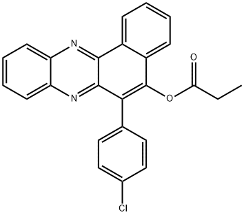 6-(4-chlorophenyl)benzo[a]phenazin-5-yl propionate Structure
