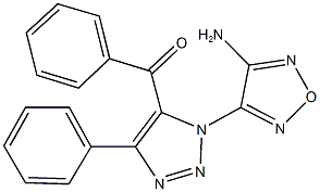 [1-(4-amino-1,2,5-oxadiazol-3-yl)-4-phenyl-1H-1,2,3-triazol-5-yl](phenyl)methanone Structure