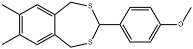 3-(4-methoxyphenyl)-7,8-dimethyl-1,5-dihydro-2,4-benzodithiepine 구조식 이미지