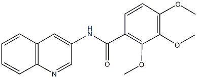 2,3,4-trimethoxy-N-(3-quinolinyl)benzamide Structure