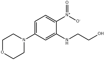 2-{2-nitro-5-morpholin-4-ylanilino}ethanol 구조식 이미지