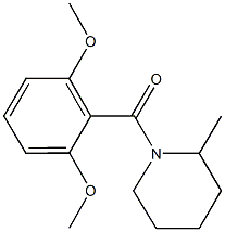 1-(2,6-dimethoxybenzoyl)-2-methylpiperidine 구조식 이미지
