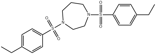 1,4-bis[(4-ethylphenyl)sulfonyl]-1,4-diazepane 구조식 이미지