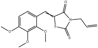3-allyl-2-thioxo-5-(2,3,4-trimethoxybenzylidene)-1,3-thiazolidin-4-one Structure