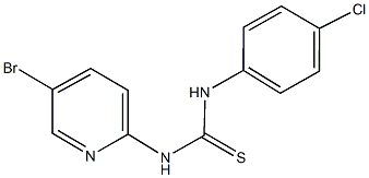 N-(5-bromo-2-pyridinyl)-N'-(4-chlorophenyl)thiourea Structure