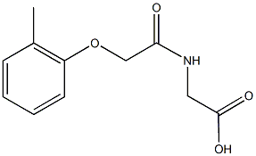 {[(2-methylphenoxy)acetyl]amino}acetic acid Structure