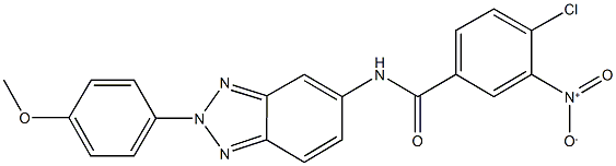 4-chloro-3-nitro-N-[2-(4-methoxyphenyl)-2H-1,2,3-benzotriazol-5-yl]benzamide Structure