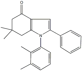 1-(2,3-dimethylphenyl)-6,6-dimethyl-2-phenyl-1,5,6,7-tetrahydro-4H-indol-4-one Structure