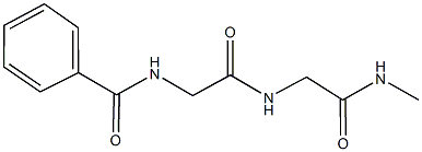 N-(2-{[2-(methylamino)-2-oxoethyl]amino}-2-oxoethyl)benzamide 구조식 이미지