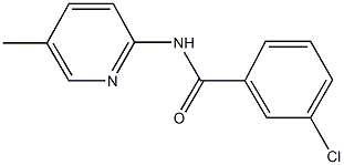 3-chloro-N-(5-methyl-2-pyridinyl)benzamide Structure