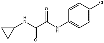 N~1~-(4-chlorophenyl)-N~2~-cyclopropylethanediamide 구조식 이미지