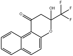 3-hydroxy-3-(trifluoromethyl)-2,3-dihydro-1H-benzo[f]chromen-1-one Structure