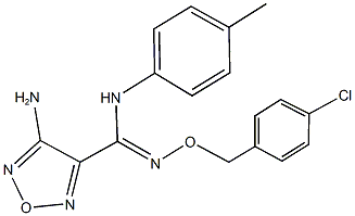 4-amino-N'-[(4-chlorobenzyl)oxy]-N-(4-methylphenyl)-1,2,5-oxadiazole-3-carboximidamide Structure