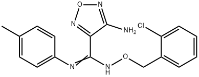 4-amino-N'-[(2-chlorobenzyl)oxy]-N-(4-methylphenyl)-1,2,5-oxadiazole-3-carboximidamide Structure