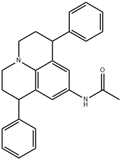 N-(1,7-diphenyl-2,3,6,7-tetrahydro-1H,5H-pyrido[3,2,1-ij]quinolin-9-yl)acetamide 구조식 이미지