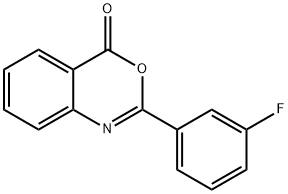 2-(3-fluorophenyl)-4H-3,1-benzoxazin-4-one Structure