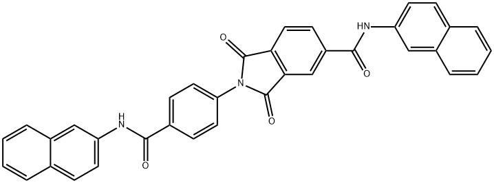 N-(2-naphthyl)-2-{4-[(2-naphthylamino)carbonyl]phenyl}-1,3-dioxo-5-isoindolinecarboxamide Structure