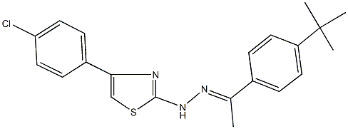 1-(4-tert-butylphenyl)ethanone [4-(4-chlorophenyl)-1,3-thiazol-2-yl]hydrazone Structure