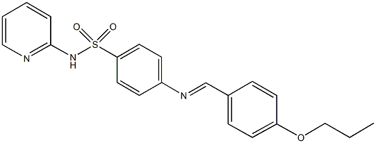 4-[(4-propoxybenzylidene)amino]-N-(2-pyridinyl)benzenesulfonamide Structure