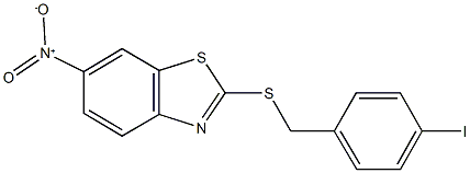 6-nitro-2-[(4-iodobenzyl)sulfanyl]-1,3-benzothiazole Structure