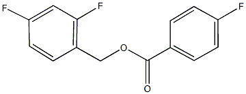 2,4-difluorobenzyl 4-fluorobenzoate 구조식 이미지
