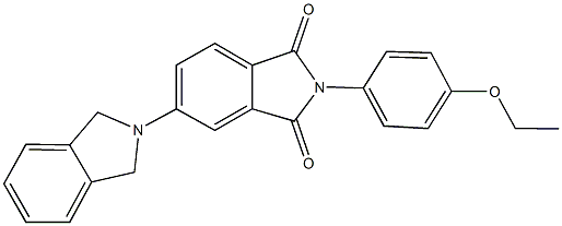 2-(4-ethoxyphenyl)-5-(2-isoindolinyl)-1H-isoindole-1,3(2H)-dione 구조식 이미지