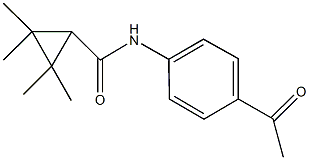 N-(4-acetylphenyl)-2,2,3,3-tetramethylcyclopropanecarboxamide Structure