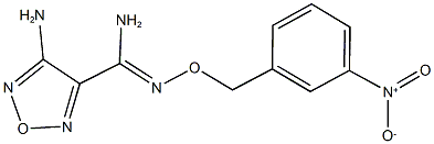 4-amino-N'-({3-nitrobenzyl}oxy)-1,2,5-oxadiazole-3-carboximidamide Structure