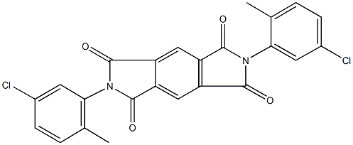 2,6-bis(5-chloro-2-methylphenyl)pyrrolo[3,4-f]isoindole-1,3,5,7(2H,6H)-tetrone Structure