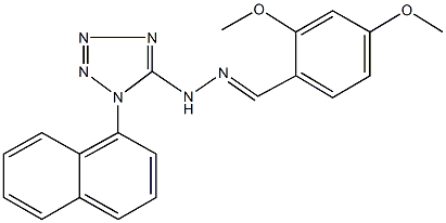 2,4-dimethoxybenzaldehyde [1-(1-naphthyl)-1H-tetraazol-5-yl]hydrazone 구조식 이미지