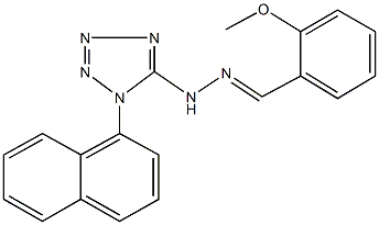 2-methoxybenzaldehyde [1-(1-naphthyl)-1H-tetraazol-5-yl]hydrazone 구조식 이미지