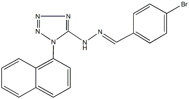 4-bromobenzaldehyde [1-(1-naphthyl)-1H-tetraazol-5-yl]hydrazone 구조식 이미지