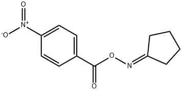 cyclopentanone O-{4-nitrobenzoyl}oxime Structure