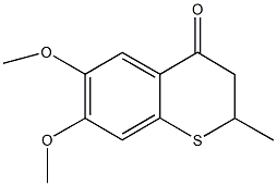 6,7-dimethoxy-2-methyl-2,3-dihydro-4H-thiochromen-4-one 구조식 이미지