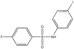 4-fluoro-N-(4-iodophenyl)benzenesulfonamide Structure