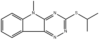 3-(isopropylsulfanyl)-5-methyl-5H-[1,2,4]triazino[5,6-b]indole 구조식 이미지