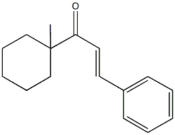 1-(1-methylcyclohexyl)-3-phenyl-2-propen-1-one Structure