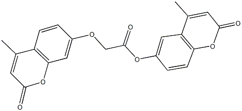 4-methyl-2-oxo-2H-chromen-6-yl [(4-methyl-2-oxo-2H-chromen-7-yl)oxy]acetate Structure