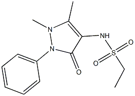 N-(1,5-dimethyl-3-oxo-2-phenyl-2,3-dihydro-1H-pyrazol-4-yl)ethanesulfonamide Structure