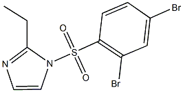 1-[(2,4-dibromophenyl)sulfonyl]-2-ethyl-1H-imidazole Structure