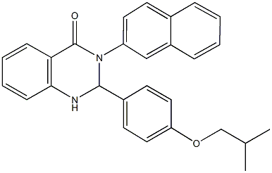 2-(4-isobutoxyphenyl)-3-(2-naphthyl)-2,3-dihydro-4(1H)-quinazolinone 구조식 이미지