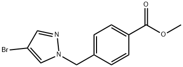 methyl 4-[(4-bromo-1H-pyrazol-1-yl)methyl]benzoate 구조식 이미지