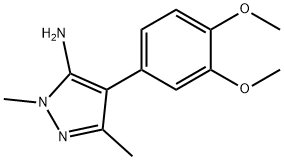 4-(3,4-dimethoxyphenyl)-1,3-dimethyl-1H-pyrazol-5-ylamine Structure