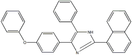 2-(1-naphthyl)-4-(4-phenoxyphenyl)-5-phenyl-1H-imidazole 구조식 이미지