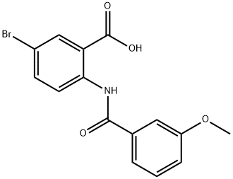 5-bromo-2-[(3-methoxybenzoyl)amino]benzoic acid Structure