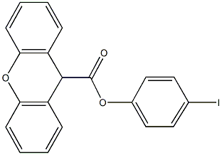 4-iodophenyl 9H-xanthene-9-carboxylate Structure