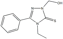 4-ethyl-2-(hydroxymethyl)-5-phenyl-2,4-dihydro-3H-1,2,4-triazole-3-thione 구조식 이미지