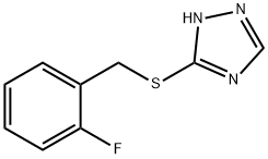 2-fluorobenzyl 1H-1,2,4-triazol-3-yl sulfide Structure