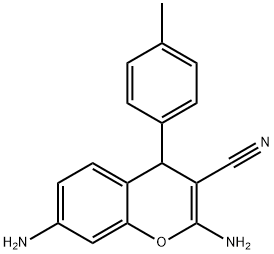2,7-diamino-4-(4-methylphenyl)-4H-chromene-3-carbonitrile Structure
